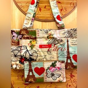 🌸 NEW Meriloo Handmade Tote Bag Pouch Set
